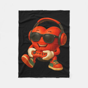 Valentijnsdag Hart Gamer Video Gaming Jongens Mann Fleece Deken