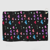 Valentijnsdag hart Golf Towel Golfhanddoek (Horizontaal)