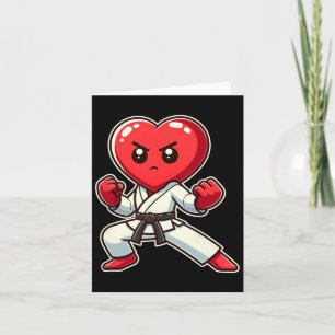 Valentijnsdag Hart Karate Taekwondo Mma Martial Kaart