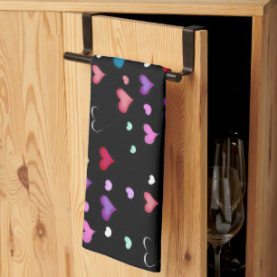 Valentijnsdag hart keukenhanddoek