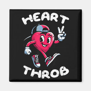 Valentijnsdag Hart Klop Vrede Retro Groovy Jongens Magneet