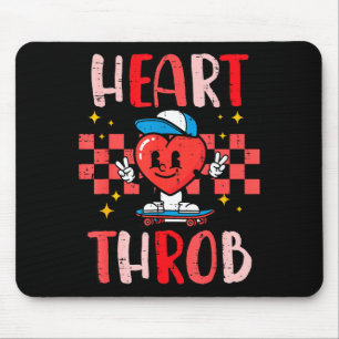 Valentijnsdag Hart Kloppend Skateboard Schattig Pe Muismat