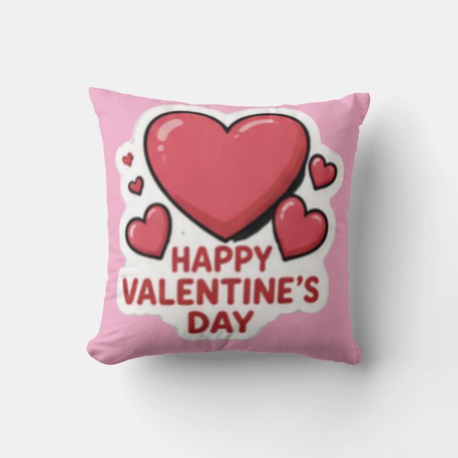 Valentijnsdag hart  kussen (Voorkant)