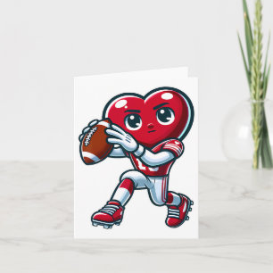 Valentijnsdag Hart Kwart Footll Sporten Kaart