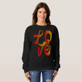 Valentijnsdag Hart Love Funny Matching Couple Trui (Voorkant volledig)