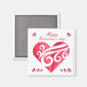 Valentijnsdag hart op maat Magneet (Voorkant / Achterkant)