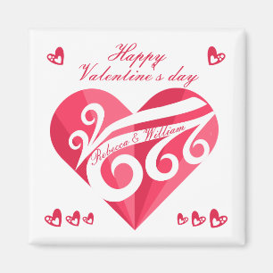 Valentijnsdag hart op maat Magneet