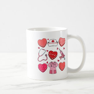Valentijnsdag Hart Rn CNA ICU Scurb Nurse Doctor Koffiemok