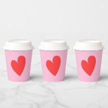 Valentijnsdag hart roze en rood