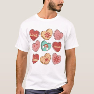 Valentijnsdag Hart Snoepjes T-shirt