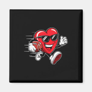Valentijnsdag Hart speelt voetbal jongens meisjes Magneet