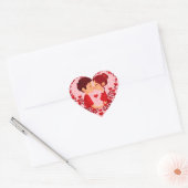 Valentijnsdag Hart Sticker (Envelop)