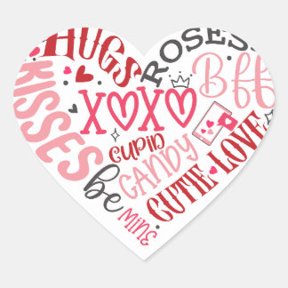 Valentijnsdag Hart Sticker