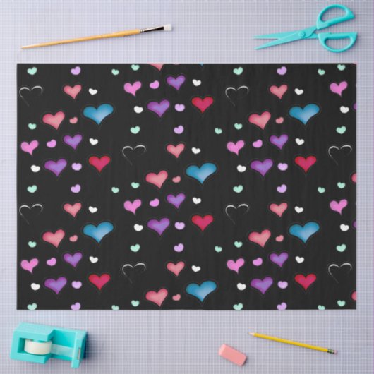 Valentijnsdag hart tissuepapier (Craft)