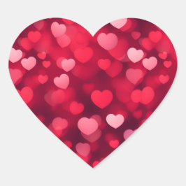 Valentijnsdag harten Achtergrond Hart Sticker