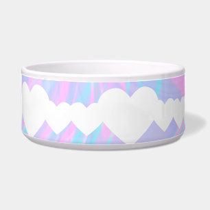 Valentijnsdag Harten en Abstract kleurrijk Roze Voerbakje