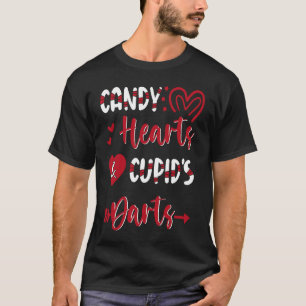 Valentijnsdag Harten Pijlen Cupido Snoep Hart T-shirt
