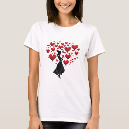 Valentijnsdag Harten T-shirt