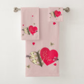 Valentijnsdag harthanddoek bad handdoek (Insitu)