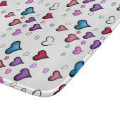 Valentijnsdag hartkloppraad snijplank (Hoek)