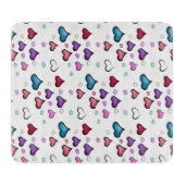 Valentijnsdag hartkloppraad snijplank (Voorkant)