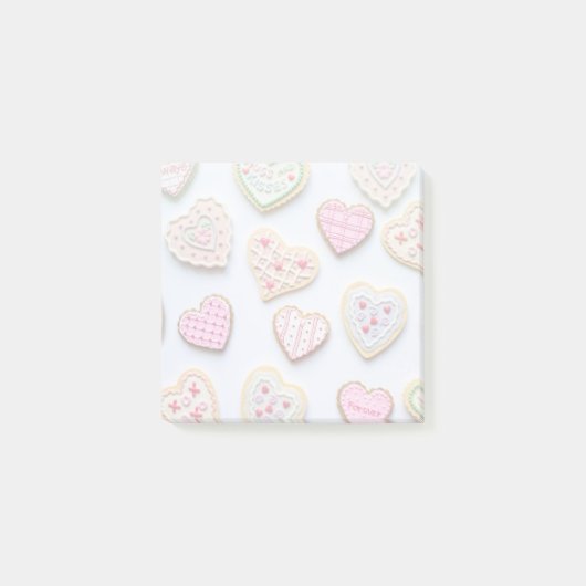 Valentijnsdag hartkoekjes post-it® notes (Voorkant)