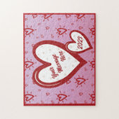Valentijnsdag Hartpuzzel Legpuzzel (Verticaal)