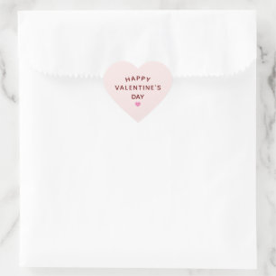 Valentijnsdag hartvorm roze hart sticker