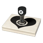 Valentijnsdag hartvormig bedrijf Logo Large Rubberstempel (Stempel)