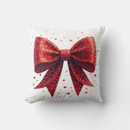 Valentijnsdag Heart Coquette Bow Kussen