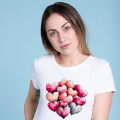 Valentijnsdag Heart Design T-shirt