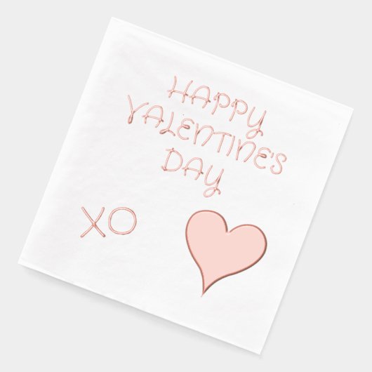 Valentijnsdag Heart Folie Servetten (Links)