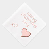 Valentijnsdag Heart Folie Servetten (Rechts)