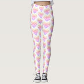Valentijnsdag Heart Leggings vrouwen (Voorkant)