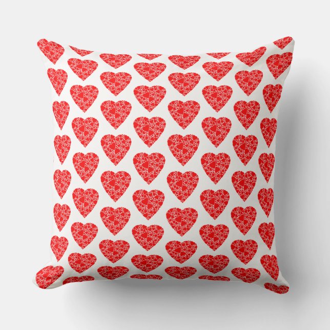 Valentijnsdag Heart Pattern Cushion Pillow Kussen (Voorkant)