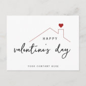 Valentijnsdag — Heart Promotion Real Estate Briefkaart (Voorkant)