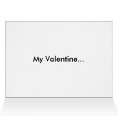 Valentijnsdag Heart Shaped Cookie Kaart (Binnen Horizontaal (Boven))