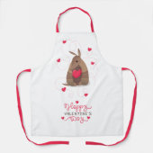 Valentijnsdag Heart Texas Armadillo Schort (Voorkant)