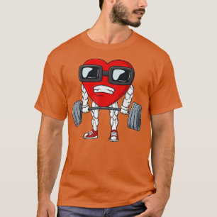 Valentijnsdag Heart Weightlift Funny Deadlift T-shirt