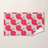 Valentijnsdag Hearts Bad Handdoek (Handdoek)