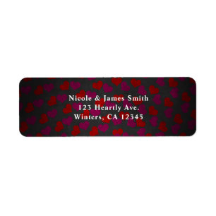 Valentijnsdag Hearts Birthday Party Invitation Etiket