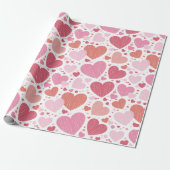 Valentijnsdag Hearts Cadeaupapier (Uitgerold)