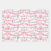Valentijnsdag Hearts Love Wrapping Paper (Voorkant 3)