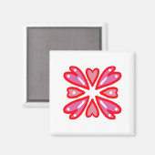 Valentijnsdag Hearts Magneet (Voorkant / Achterkant)