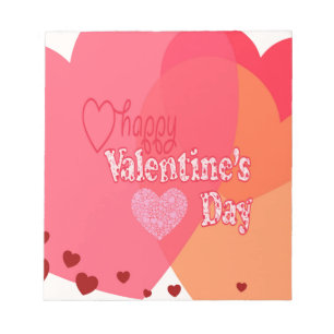 Valentijnsdag Hearts Notitieblok