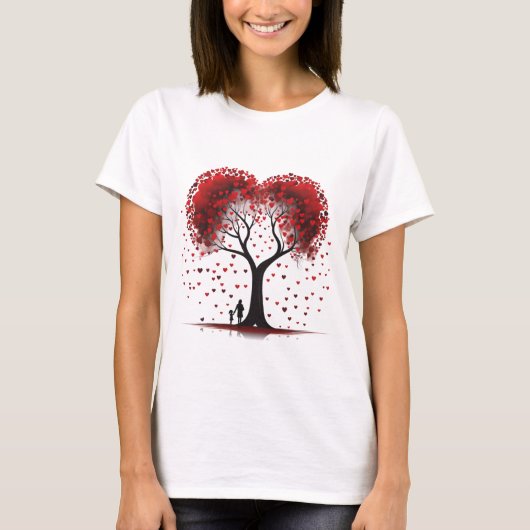 Valentijnsdag Hearts T-shirt (Voorkant)
