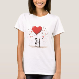Valentijnsdag Hearts T-shirt