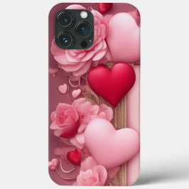 Valentijnsdag Hearts telefoonhoesje iPhone 13 Pro Max Hoesje