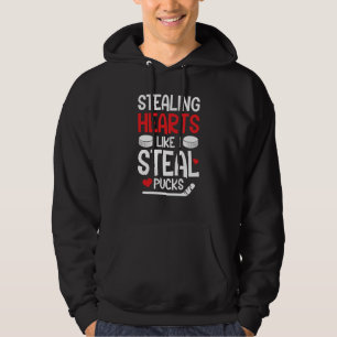Valentijnsdag Hockey Steelt Hartjes Als Ik Hoodie
