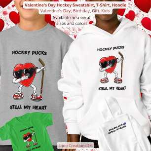 Valentijnsdag Hockey Sweatshirt, T-shirt,